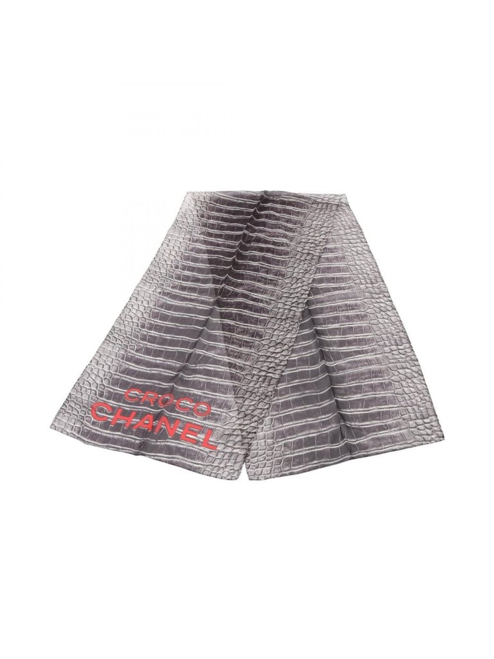 Chanel Scarf Croco Silk